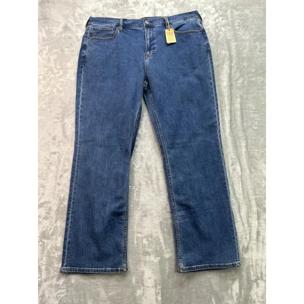 New Mens Bootcut Jeans Sz‎ 38x32 Blue Stretch Denim Cowboy Western Rodeo Apuor